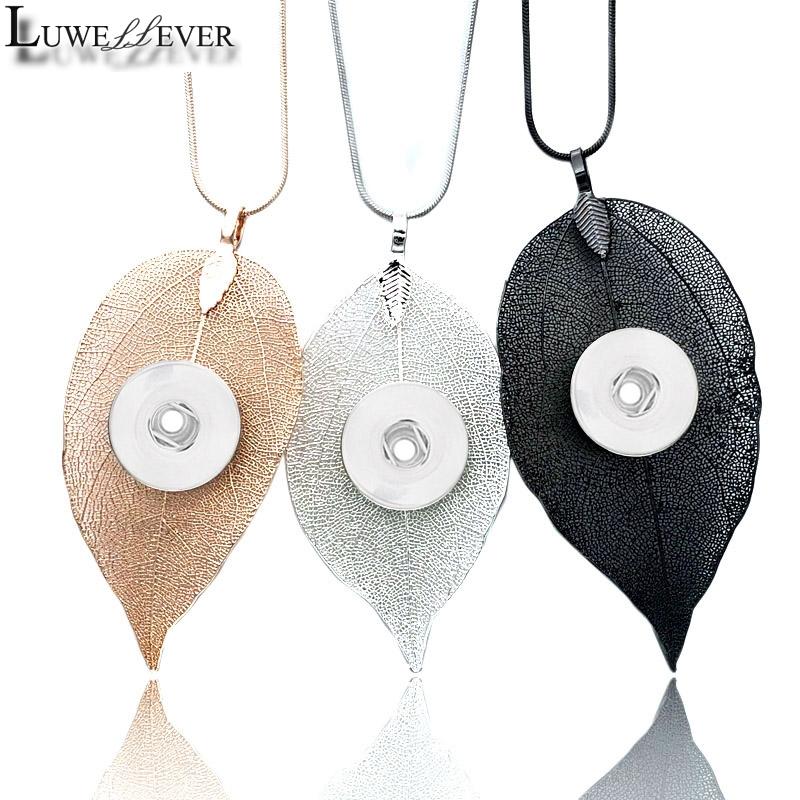Pendant Necklaces Fashion Hollow Leaves Necklace Interchangeable Ginger 011 Fit 12mm 18mm Snap Button Charm Jewelry For Women Gift
Pendant Necklaces Fashion Hollow Leaves Necklace Interchangeable Ginger 011 Fit 12mm 18mm Snap Button Charm Jewelry For Women Gift