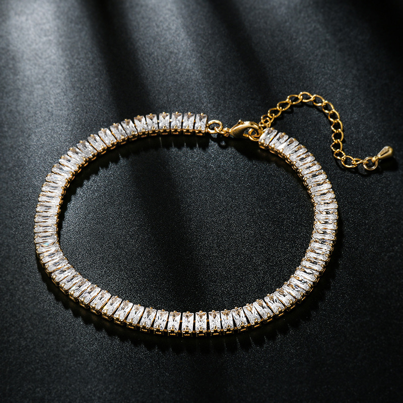 Hot Fashion Girls Women Bracelet Anklets Yellow Gold Plated Bling Sqaure CZ Tennis Anklets Bracelet Chains for Girls Women
Hot Fashion Girls Women Bracelet Anklets Yellow Gold Plated Bling Sqaure CZ Tennis Anklets Bracelet Chains for Girls Women