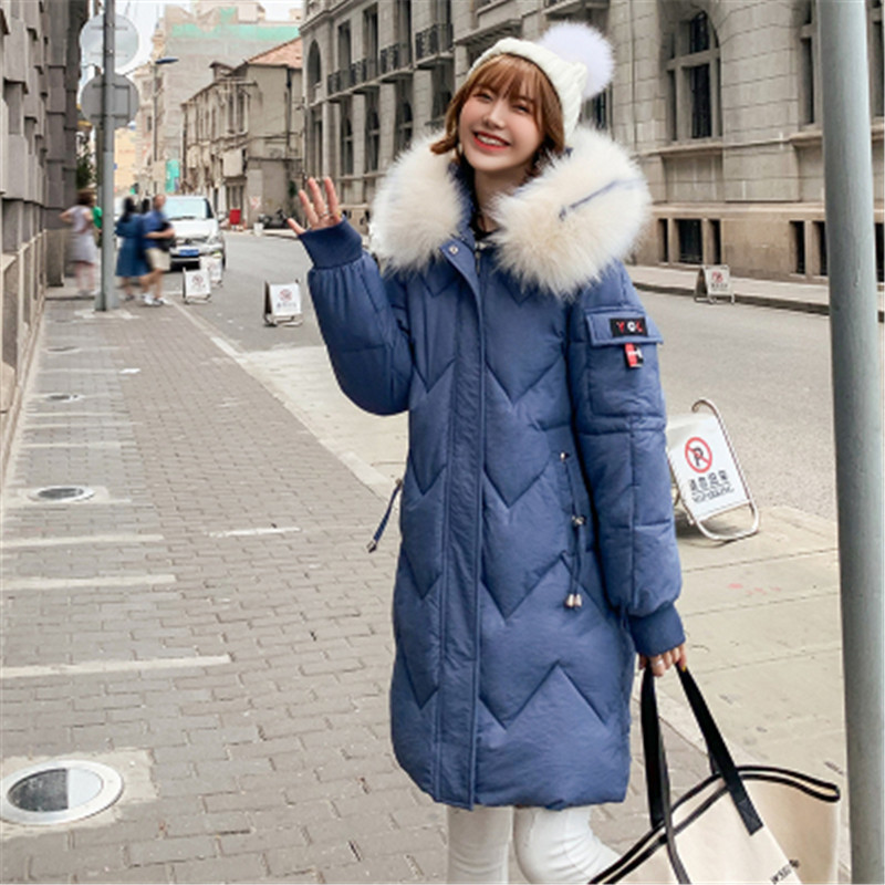 Winter Women Thick Warm Parka Zipper Pocket Outerwear Fashion Ladies Long Sleeve Streetwear Cotton clothing Coat 201019