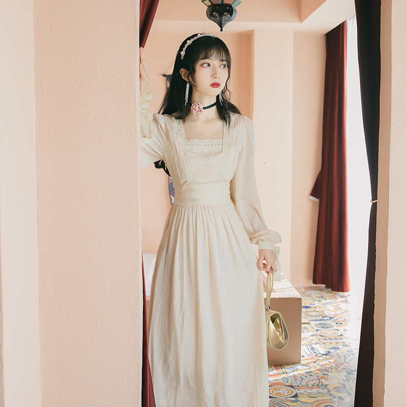 2021 Women's Night Party Cotton Floral Embroidery Elegant Full Square Turtleneck Mid-calf Spring Dress 0dy9, Beige
2021 Women's Night Party Cotton Floral Embroidery Elegant Full Square Turtleneck Mid-calf Spring Dress 0dy9, Beige