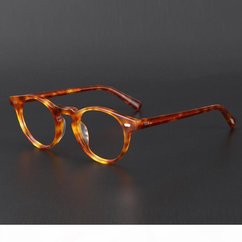 Round Vintage Acetate Eyeglasses Gregory Peck OV5186 Women Prescription Myopia Optical Clear Frames Eyewear Anti Blue Light Lens T200812
Round Vintage Acetate Eyeglasses Gregory Peck OV5186 Women Prescription Myopia Optical Clear Frames Eyewear Anti Blue Light Lens T200812