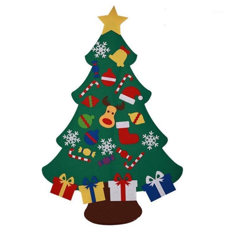 Children Diy Christmas Tree Handmade Felt Cloth Christmas Tree Felt Stereo Smooth Cutting1