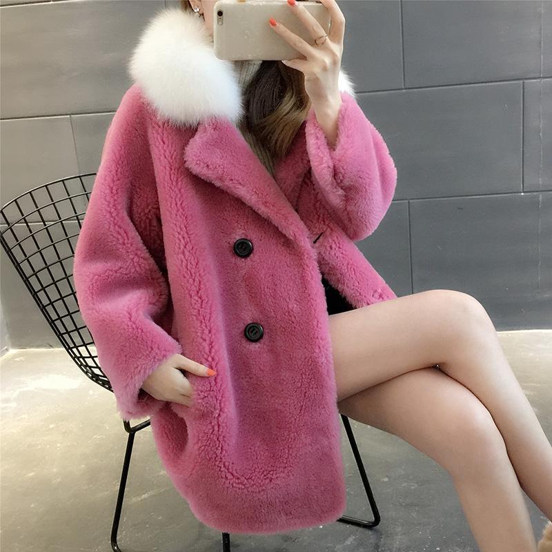 New Women' Loose Wool Fur Coat White Warm Real Fur Jackets Winter Red Sheep Shearing Coat with Hair Collar Autumn Fashion, Beige
New Women' Loose Wool Fur Coat White Warm Real Fur Jackets Winter Red Sheep Shearing Coat with Hair Collar Autumn Fashion, Beige