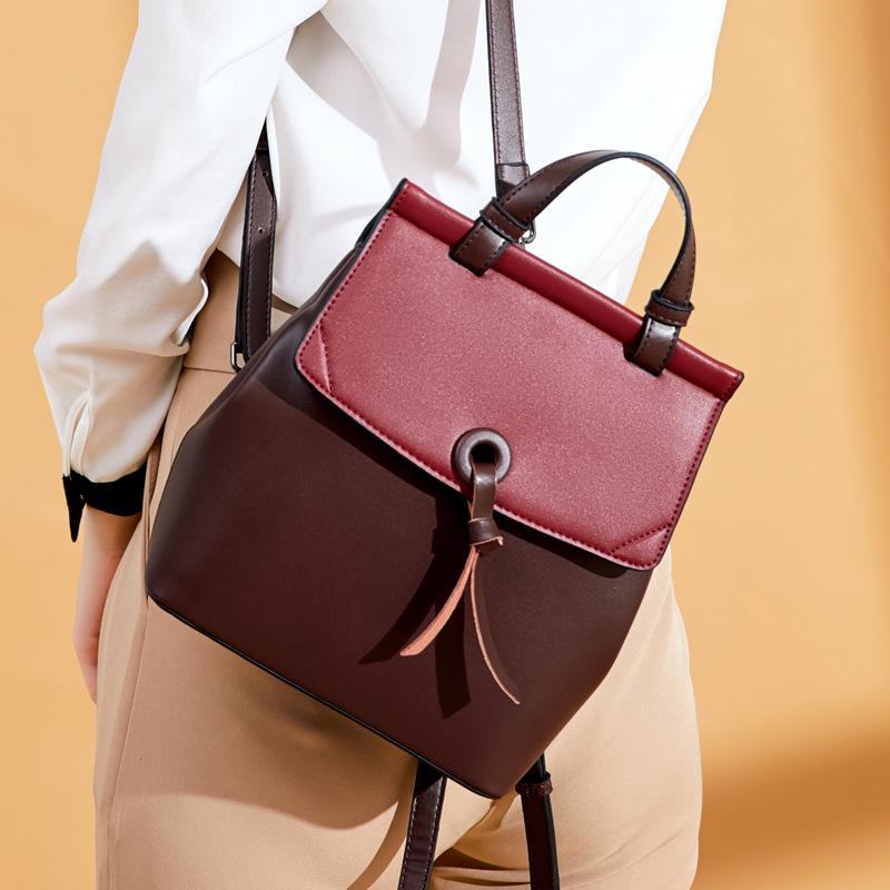 High Quality For Girls Rucksack Women Backpack Fashion Design 2021 Oil Wax Cowhide Daypack Genuine Leather Female Knapsack, Coffee red
High Quality For Girls Rucksack Women Backpack Fashion Design 2021 Oil Wax Cowhide Daypack Genuine Leather Female Knapsack, Coffee red