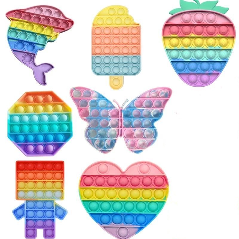 Push Bubble Sensory Toy Autism Needs Squishy Stress Reliever Toys Adult Kid Funny Anti-stress Fidget Reliver Stress