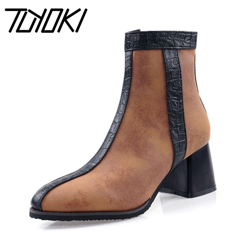 Tuyoki Size 32-48 Pu Leather Winter Shoes Woman Ankle Boots Daily Office Zipper Western Style Short Boots Simple Female Botas, Black
Tuyoki Size 32-48 Pu Leather Winter Shoes Woman Ankle Boots Daily Office Zipper Western Style Short Boots Simple Female Botas, Black