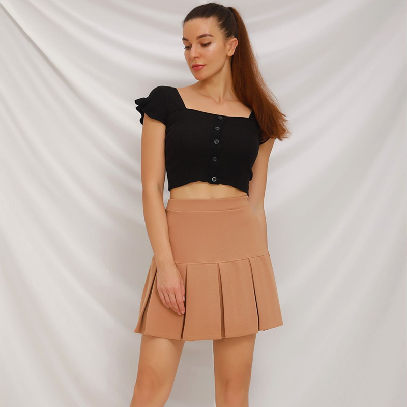 New 2021 Women High Waist Pleated Skirt Spring Summer Casual Kawaii Fashion Mujer A-line Slim Tennis Solid Color Mini Skirts Ojh9, Black
New 2021 Women High Waist Pleated Skirt Spring Summer Casual Kawaii Fashion Mujer A-line Slim Tennis Solid Color Mini Skirts Ojh9, Black