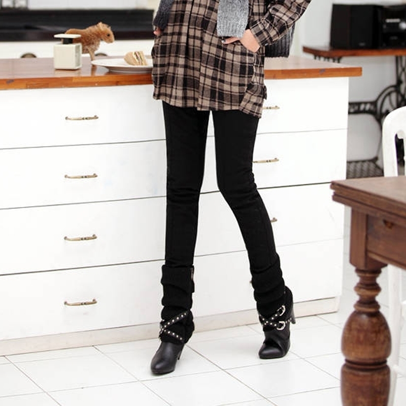 Plus Size S4XL Women Pencil Pants High Waist Skinny Thick Velvet Warm Winter Leggings Jeggings Legins Feminina Trousers 90H 201109Z