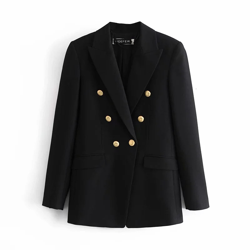 New Black Double-breasted Woman Fall Winter 2021 Fashion Office Wear Women Jacket Vintage Long Sleeve Ladies Blazer Fbrs
New Black Double-breasted Woman Fall Winter 2021 Fashion Office Wear Women Jacket Vintage Long Sleeve Ladies Blazer Fbrs