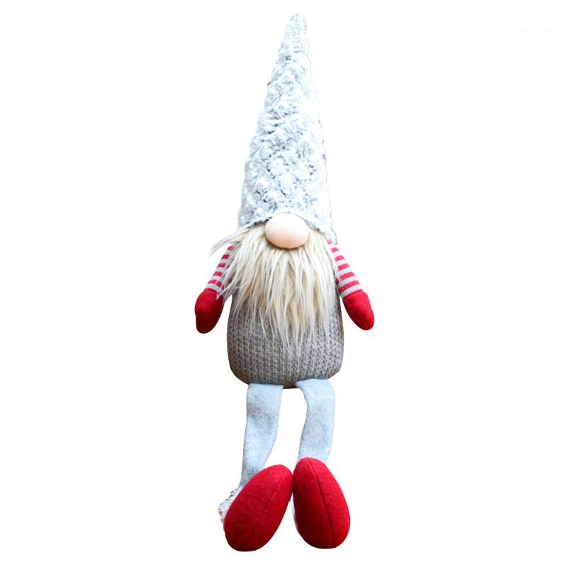 

Ornament Showcase Cute Lint Old Man Shape Gift Forest Long Legs Faceless Doll Desktop Decorative With Beard Home Christmas1