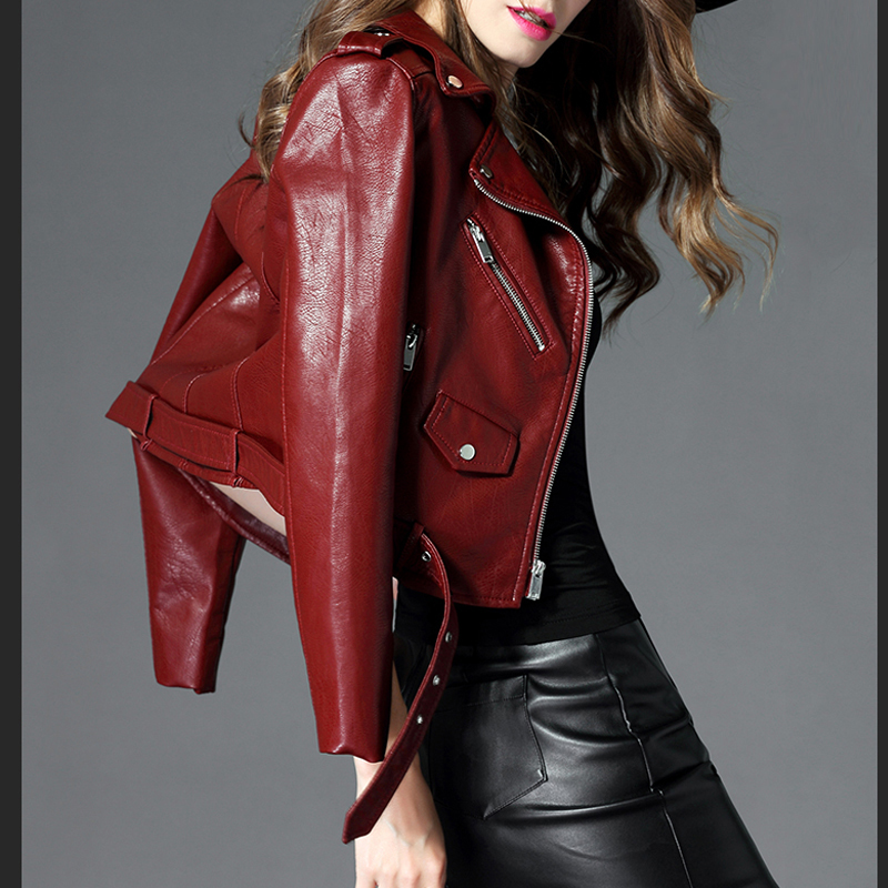 New Leather Jacket Women Short Korean Clothing PU Leather Velvet Pink Black Biker Jacket Plus Size Perfecto Cuir Femme, Black;brown
New Leather Jacket Women Short Korean Clothing PU Leather Velvet Pink Black Biker Jacket Plus Size Perfecto Cuir Femme, Black;brown