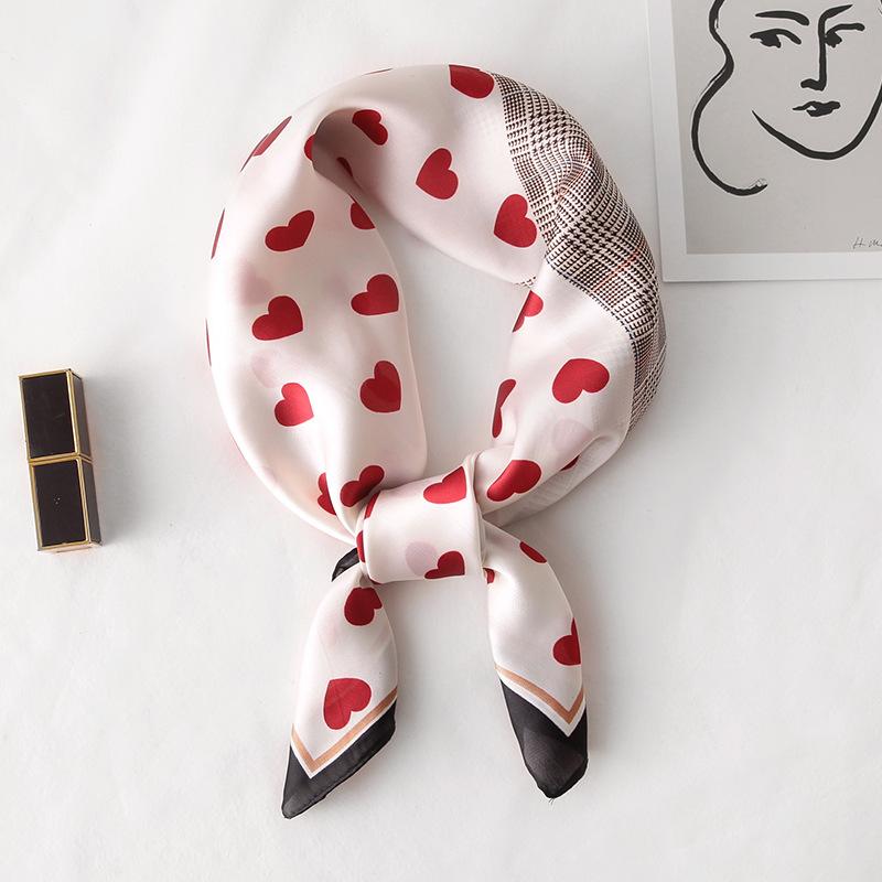 2020 Silk Women's Small Square Scarf Houndstooth Love Printed Hand Bag Twill Shawl Wrap Sunscreen Fashion Bandana Handkerchief 
2020 Silk Women's Small Square Scarf Houndstooth Love Printed Hand Bag Twill Shawl Wrap Sunscreen Fashion Bandana Handkerchief