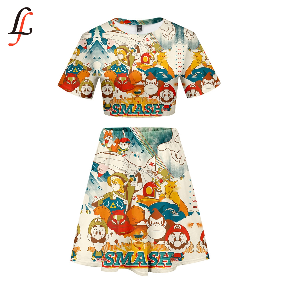 Super Smash Bros.Ultimate Sexy Lady Beach 2 Piece Sets K Sexy Party Dress Sets Crop Top Harajuku and Short Skirt Summer Top, White
Super Smash Bros.Ultimate Sexy Lady Beach 2 Piece Sets K Sexy Party Dress Sets Crop Top Harajuku and Short Skirt Summer Top, White