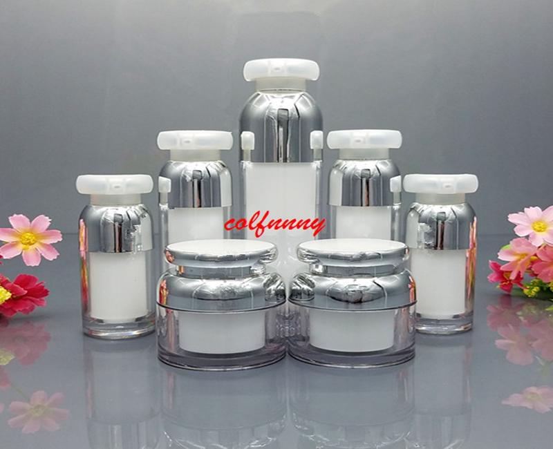 15ml 30ml 50ml 100ml Empty Acrylic Emulsion Essence Vacuum Pump Bottle 30g 50g Makeup Cream Jar Empty Cosmetic Container F060403
15ml 30ml 50ml 100ml Empty Acrylic Emulsion Essence Vacuum Pump Bottle 30g 50g Makeup Cream Jar Empty Cosmetic Container F060403