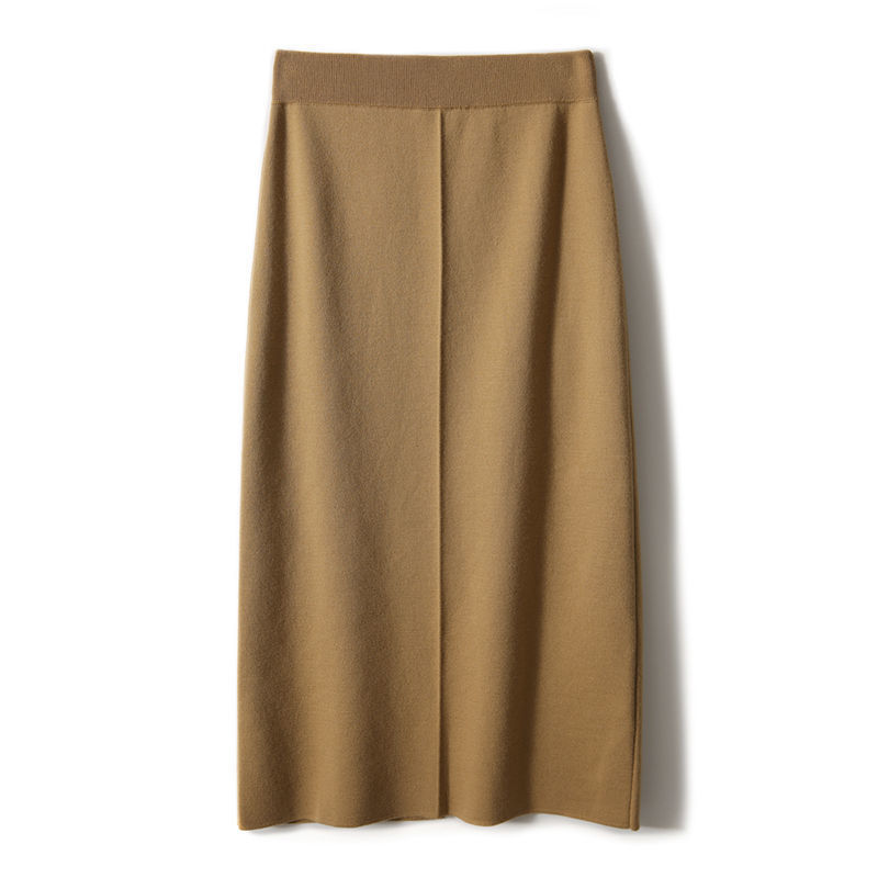 Sister Fara Spring Autumn Knitted Sweater Cardigan Coat Wide Legs Pants Half Skirt Women's Wool Two-piece Suit 220315