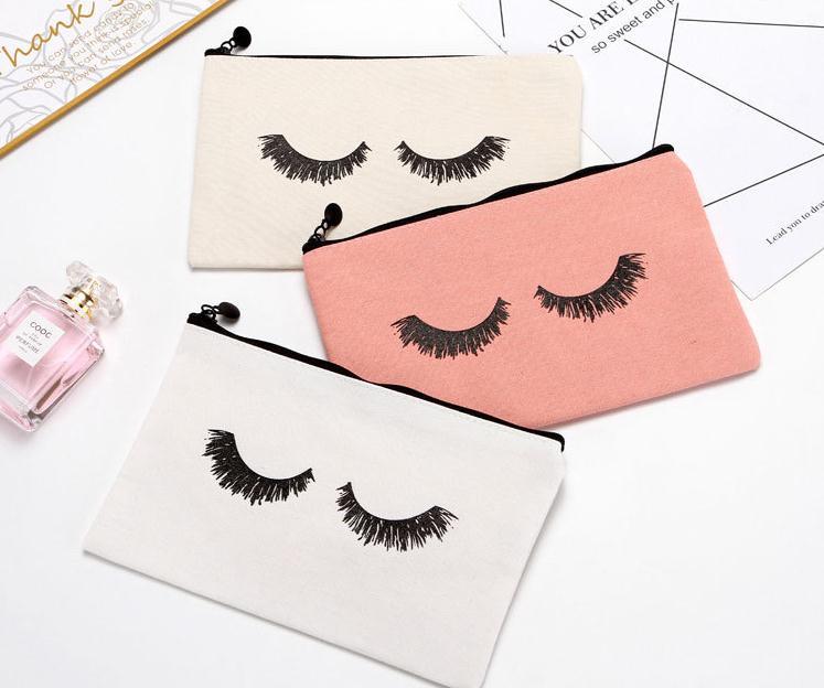 100pcs/lot 23cmx14.5cm Large canvas Eye Lashes Printed Woman Drawstring Makeup Bag Zipper Clutch Bag Cosmetic Organizer SN2904
100pcs/lot 23cmx14.5cm Large canvas Eye Lashes Printed Woman Drawstring Makeup Bag Zipper Clutch Bag Cosmetic Organizer SN2904