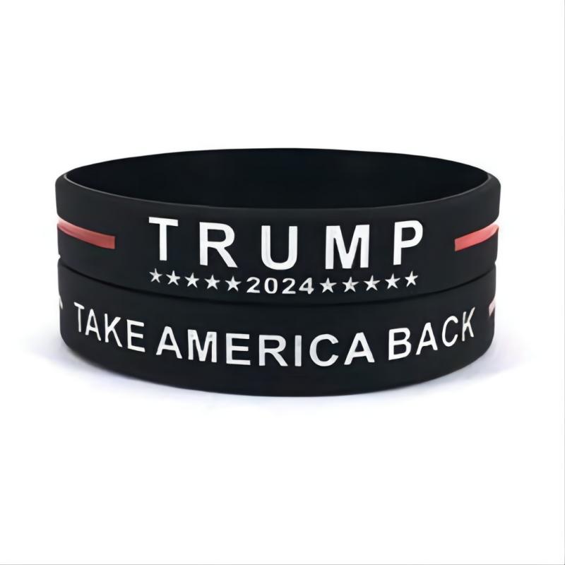 Trump 2024 Silicone Bracelet Black Blue Wristband Party Favor
Trump 2024 Silicone Bracelet Black Blue Wristband Party Favor