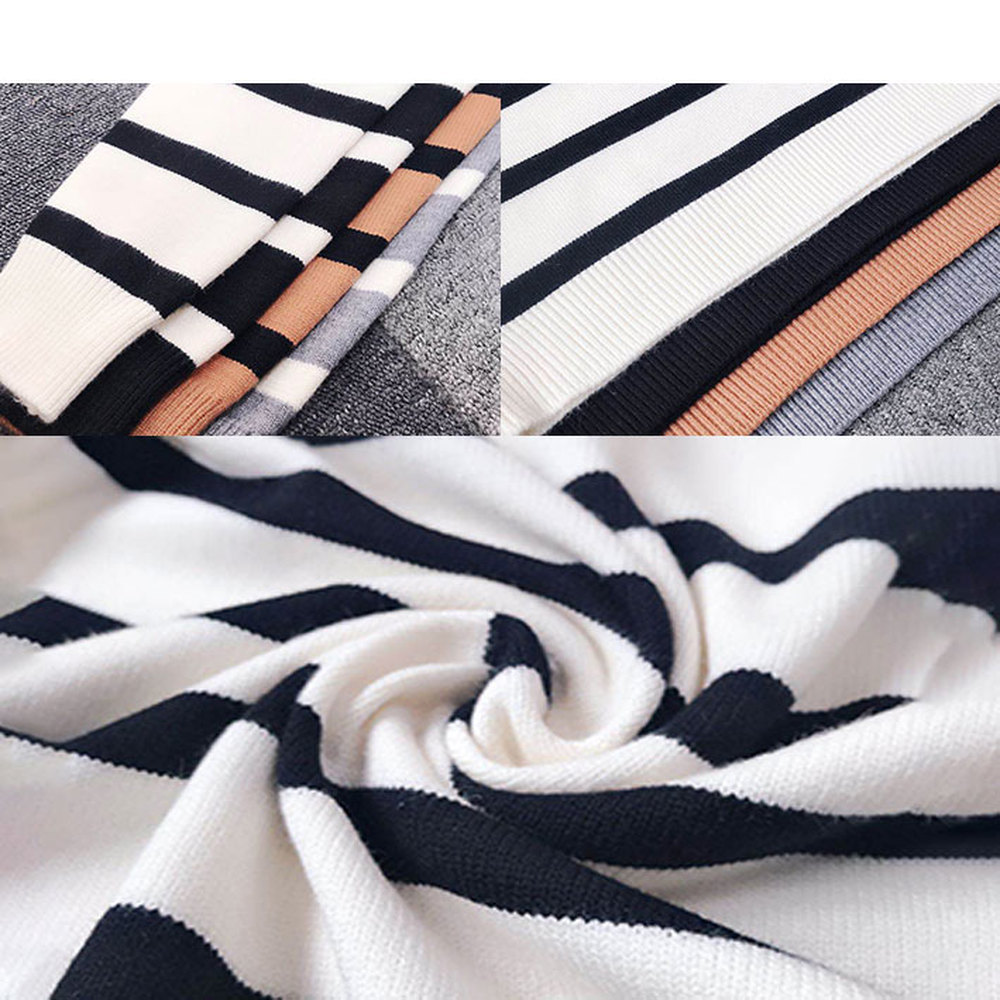 Winter Women's Turtleneck Sweaters Women Striped Knitted Wool Sweater Ladies 201111wtt