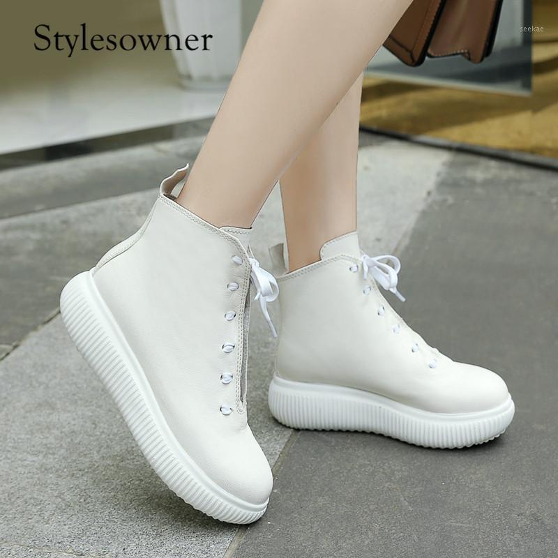 Stylesowner Top Selling New Arrival Woman Casual Boots Flat Round Toe Sheepskin Shallow All-match Female Boots Mature Style1, White
Stylesowner Top Selling New Arrival Woman Casual Boots Flat Round Toe Sheepskin Shallow All-match Female Boots Mature Style1, White