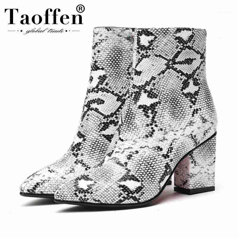 Taoffen Women Ankle Boots Sexy Print Snakeskin Winter Shoes Women Zipper Fashion Warm Short Shoes Lady Footwear Size 34-421, Snake cloth
Taoffen Women Ankle Boots Sexy Print Snakeskin Winter Shoes Women Zipper Fashion Warm Short Shoes Lady Footwear Size 34-421, Snake cloth
