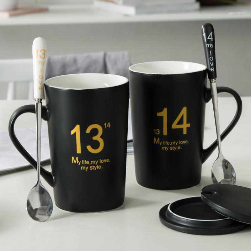 Creative 1314 lovers cup pair of large-capacity ceramic cups with lid spoon personality cute mug coffee milk cup household 420ml1
Creative 1314 lovers cup pair of large-capacity ceramic cups with lid spoon personality cute mug coffee milk cup household 420ml1
