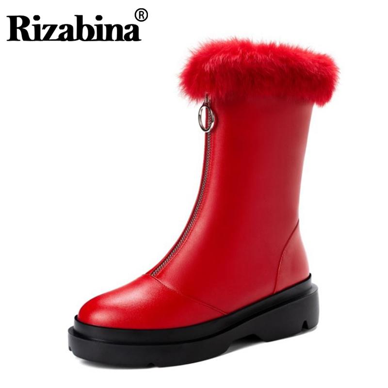 Rizabina Women Mid Calf Snow Boots Plush Fur Round Toe Front Zipper Shoes Winter Warm Boots Women Fashion Footwear Size 33-40, Black
Rizabina Women Mid Calf Snow Boots Plush Fur Round Toe Front Zipper Shoes Winter Warm Boots Women Fashion Footwear Size 33-40, Black