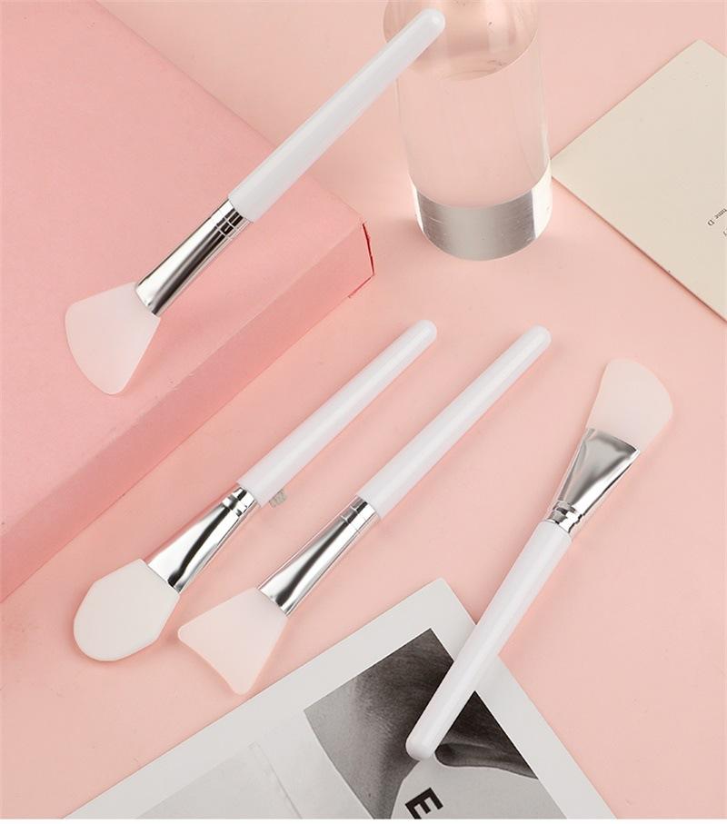 White Silicone Mask Brush Soft Skin Care Mud Mixing Face Brushes Facial Foundation