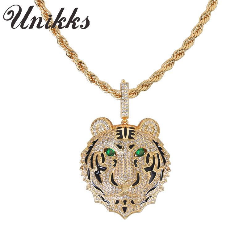 Chokers Full Diamond Necklace Male Tide Net Red Tiger Head Simple Personality Temperament Clavicle Chain
Chokers Full Diamond Necklace Male Tide Net Red Tiger Head Simple Personality Temperament Clavicle Chain