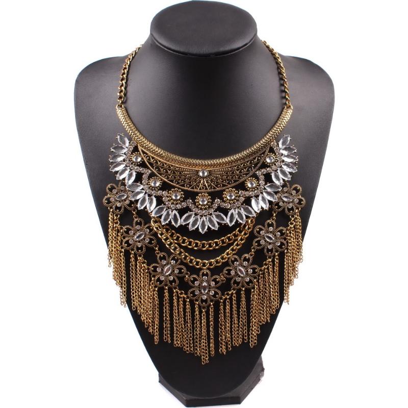 New Arrival Design Fashion Brand Pendant Necklace Vintage Alloy Chain Tassel Crystal Chunky Statement Necklace for Women
New Arrival Design Fashion Brand Pendant Necklace Vintage Alloy Chain Tassel Crystal Chunky Statement Necklace for Women