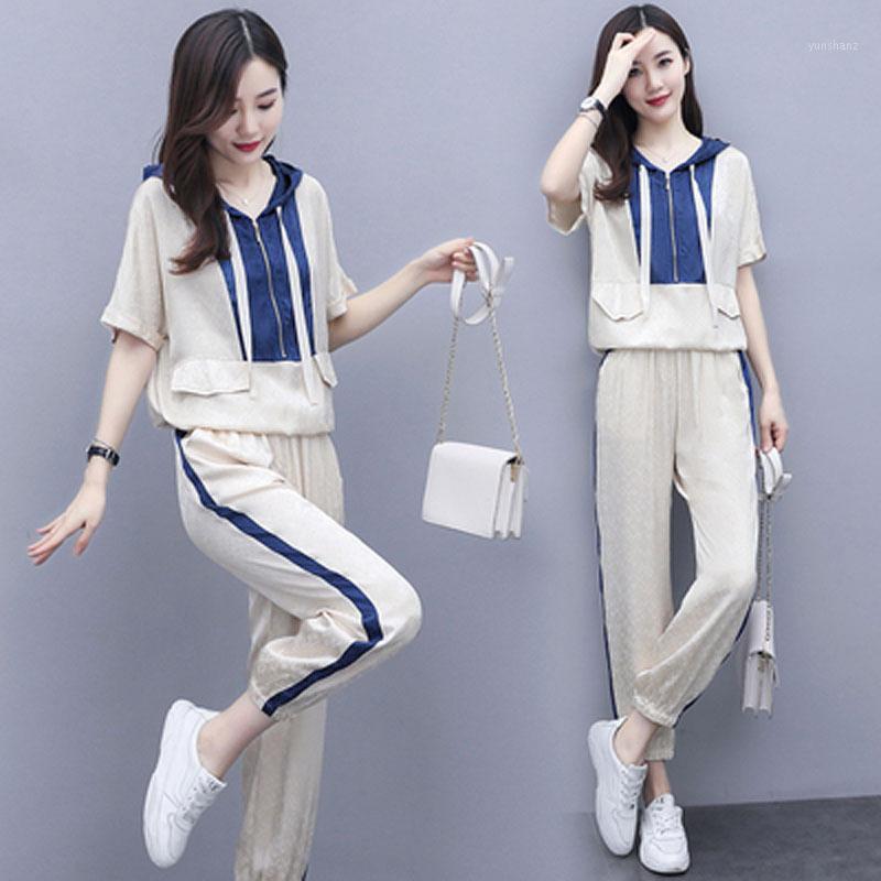 2020 Casual Girl' Summer Running Suit Short-sleeved Casual Suit Loose Western Style Two-piece For Women Sport Suits1, Picture color
2020 Casual Girl' Summer Running Suit Short-sleeved Casual Suit Loose Western Style Two-piece For Women Sport Suits1, Picture color