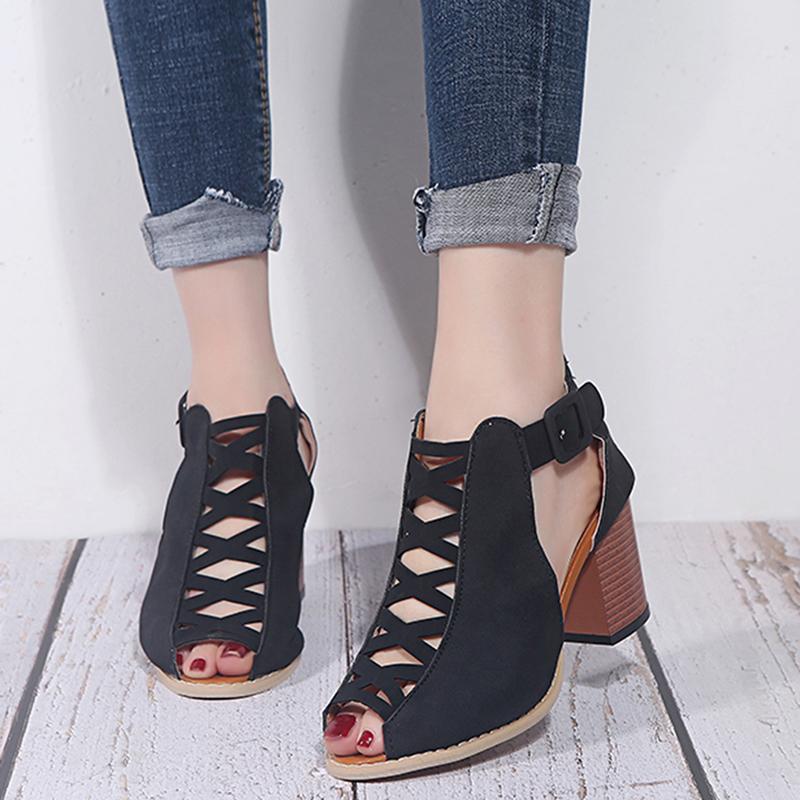 Summer Sandals Women 2021 New Block Heels High Heels Sandals Luxury Shoes Women Designers Peep Toe Sandalia Feminina, Black
Summer Sandals Women 2021 New Block Heels High Heels Sandals Luxury Shoes Women Designers Peep Toe Sandalia Feminina, Black