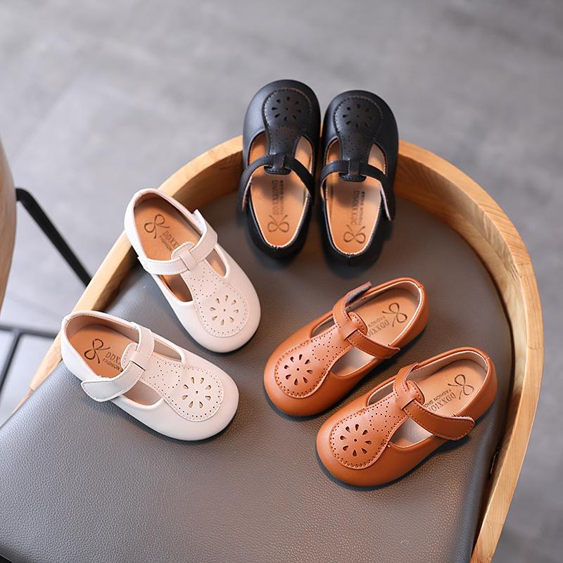 Girls Leather Shoes T-strap Breathable Kids Flats 2021 Spring Autummn Soft Children's Leather Flats Cut-outs Princess Sweet Cute, Brown
Girls Leather Shoes T-strap Breathable Kids Flats 2021 Spring Autummn Soft Children's Leather Flats Cut-outs Princess Sweet Cute, Brown