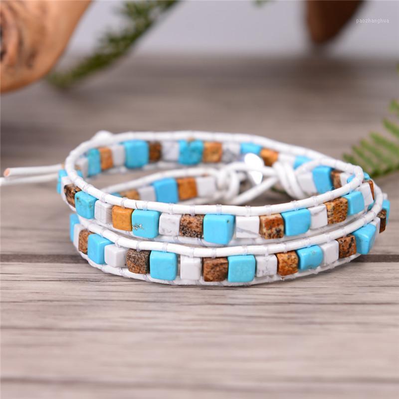 Tennis Women Leather Bracelets High End Mix Natural Stones 2 Strands Wrap Vintage Weaving Bead Bracelet Friendship, Golden;silver 
Tennis Women Leather Bracelets High End Mix Natural Stones 2 Strands Wrap Vintage Weaving Bead Bracelet Friendship, Golden;silver