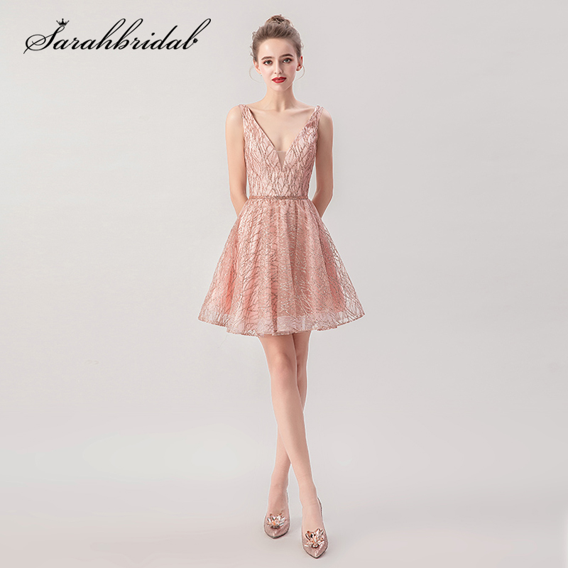 Shining Short Homecoming Dresses For Girl Juniors A-Line V-neck Cheap Mini Zipper Back Party Gown Sleeveless CC5267, Rose gold
Shining Short Homecoming Dresses For Girl Juniors A-Line V-neck Cheap Mini Zipper Back Party Gown Sleeveless CC5267, Rose gold
