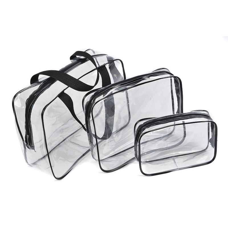 3pcs/set Clear PVC Makeup Bag Portable Travel Cosmetic Organizer Waterproof Stationery and Toiletries Pouch
3pcs/set Clear PVC Makeup Bag Portable Travel Cosmetic Organizer Waterproof Stationery and Toiletries Pouch