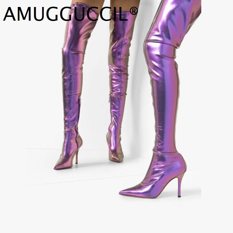 2021 New Plus Big Size 33-45 Black Purple Sexy Zip 12CM High Heel Sexy Over The Knee Thigh High Autumn Winter Women Boot X2068
2021 New Plus Big Size 33-45 Black Purple Sexy Zip 12CM High Heel Sexy Over The Knee Thigh High Autumn Winter Women Boot X2068