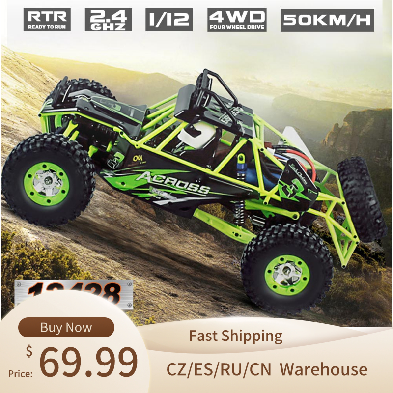 Wltoys 12428 RC Car 1/12 2.4G 4WD Remote Control Car 50KM/H High Speed RC Climbing Car Off-road Vehicle Brushed Crawler
Wltoys 12428 RC Car 1/12 2.4G 4WD Remote Control Car 50KM/H High Speed RC Climbing Car Off-road Vehicle Brushed Crawler