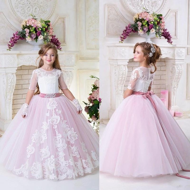 Girl's Dresses Luxury Blush Pink Flower Girl Dress Vintage Tulle Birthday Lace Appliqued Tiered Party Pageant Gown Formal For Wedding, Red;yellow
Girl's Dresses Luxury Blush Pink Flower Girl Dress Vintage Tulle Birthday Lace Appliqued Tiered Party Pageant Gown Formal For Wedding, Red;yellow