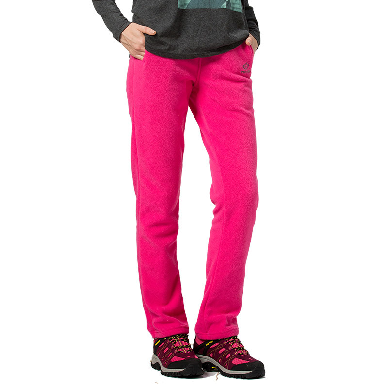 Tectop Autumn and Winter Thick Fleece Pants Sports Polar Fleece Fabric Windproof Thermal Plus Size Men and Women Pants 201016