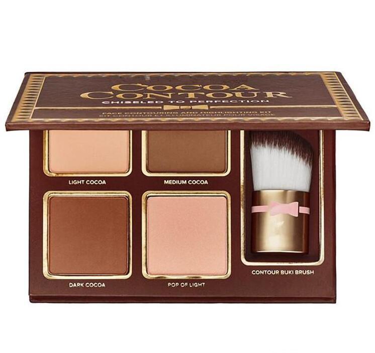 Hot COCOA Contour Kit 4 Colors Bronzers Highlighters Powder Palette Nude Color Shimmer Stick Cosmetics Chocolate Eyeshadow with Brush, Multi
Hot COCOA Contour Kit 4 Colors Bronzers Highlighters Powder Palette Nude Color Shimmer Stick Cosmetics Chocolate Eyeshadow with Brush, Multi