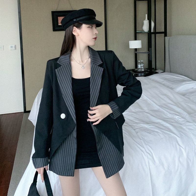 2021 New Female Suit Jacket20spring Spring New Korean Casual Design Sense British Stripes Faux-2 Seam Dual Lapel Garments Xz1 Kqas, Roll
2021 New Female Suit Jacket20spring Spring New Korean Casual Design Sense British Stripes Faux-2 Seam Dual Lapel Garments Xz1 Kqas, Roll