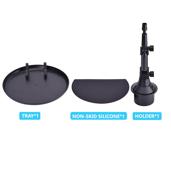 Adjustable Car Cup mounts Drink Coffee Bottle Organizer Accessories Food Tray Automobiles Table for Burgers French Fries phone hol