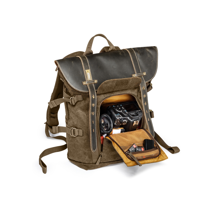 National Geographic Africa Collection NG A5290 A5280 Laptop Backpack SLR Camera Bag Canvas Leather Cover Photo Bag 201118
