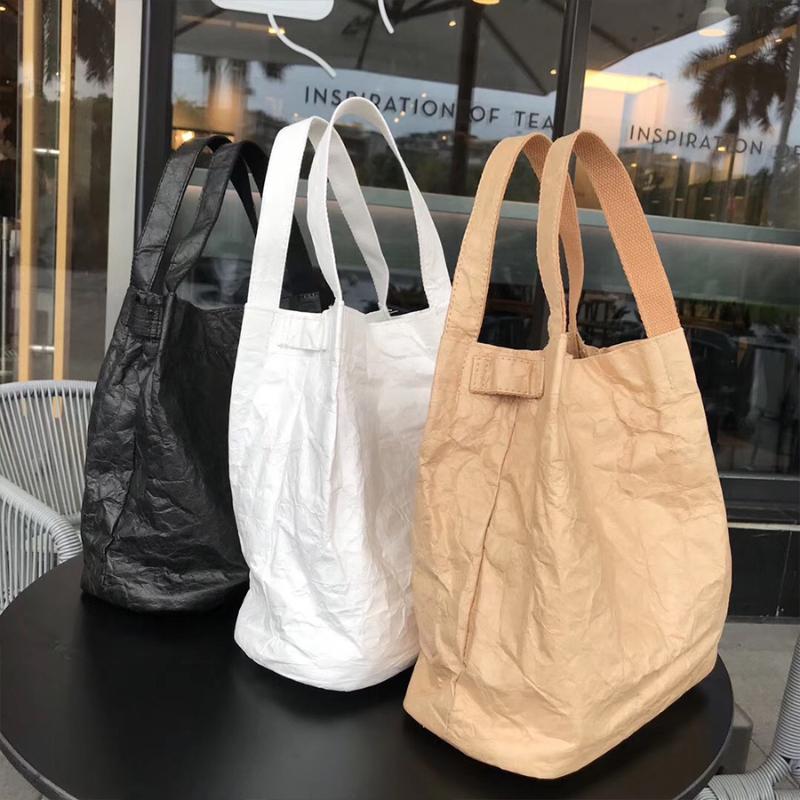 Casual DuPont Paper Tote Women Handbag Kraft Paper Shopper Bags Designer Waterproof Women's Shoulder Bag Bucket Bags for Women, Black
Casual DuPont Paper Tote Women Handbag Kraft Paper Shopper Bags Designer Waterproof Women's Shoulder Bag Bucket Bags for Women, Black