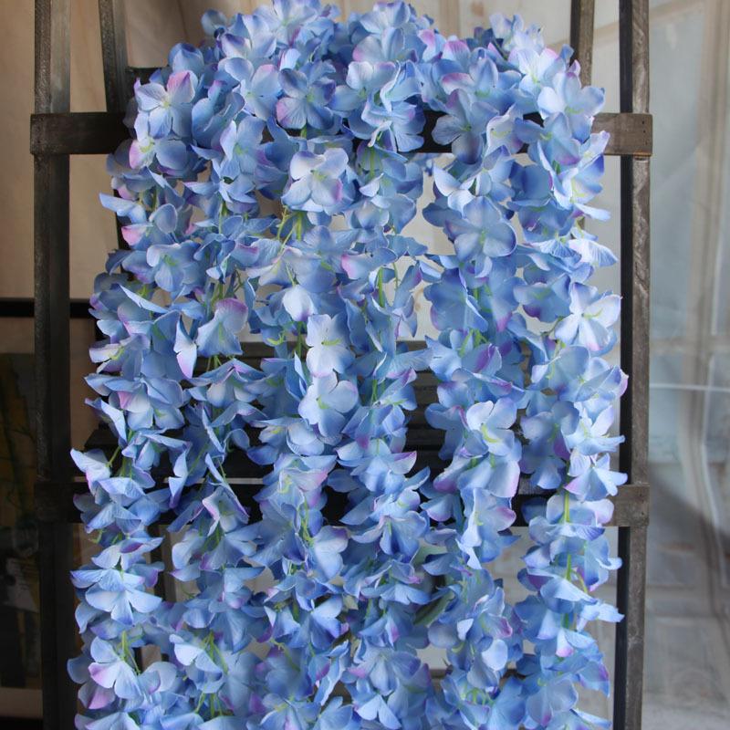 150cm Hydrangea Flower Vine Rattan Silk Flowers Artificial Plants Home Decor Wedding Decoration Craft DIY Accessories, Blue
150cm Hydrangea Flower Vine Rattan Silk Flowers Artificial Plants Home Decor Wedding Decoration Craft DIY Accessories, Blue