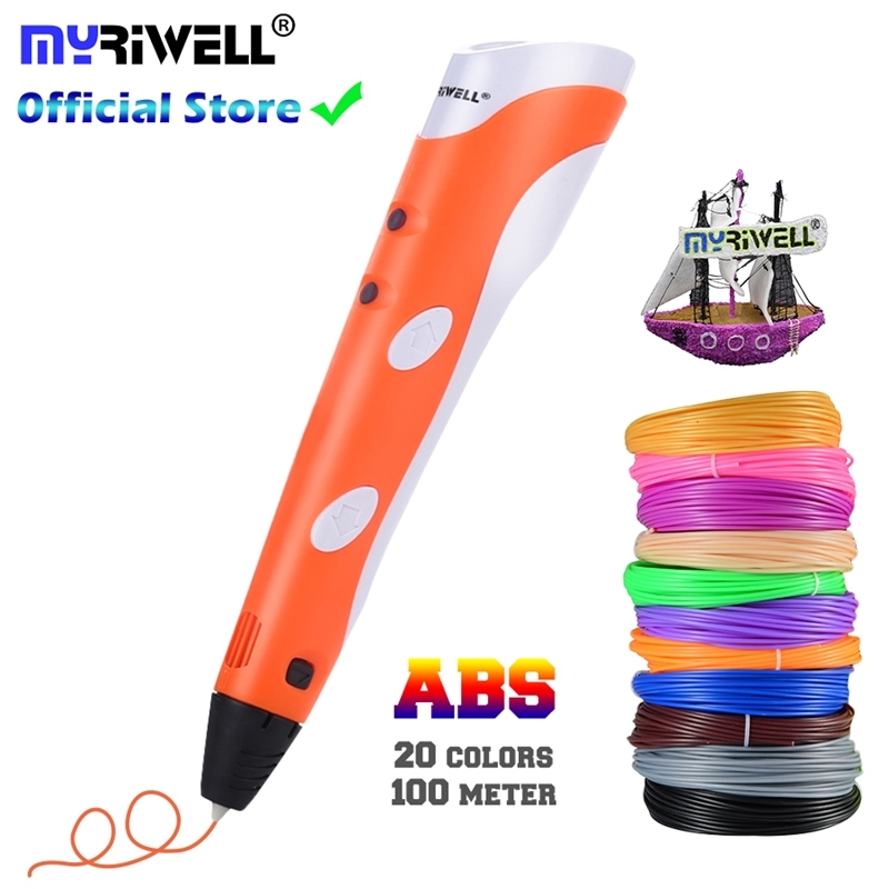 3D Pen Model 3 D Printer Drawing Magic Printing Pens With 100M Plastic ABS Filament School Supplies For Kid Birthday Gifts Y200428, Orange uk - 100m abs
3D Pen Model 3 D Printer Drawing Magic Printing Pens With 100M Plastic ABS Filament School Supplies For Kid Birthday Gifts Y200428, Orange uk - 100m abs