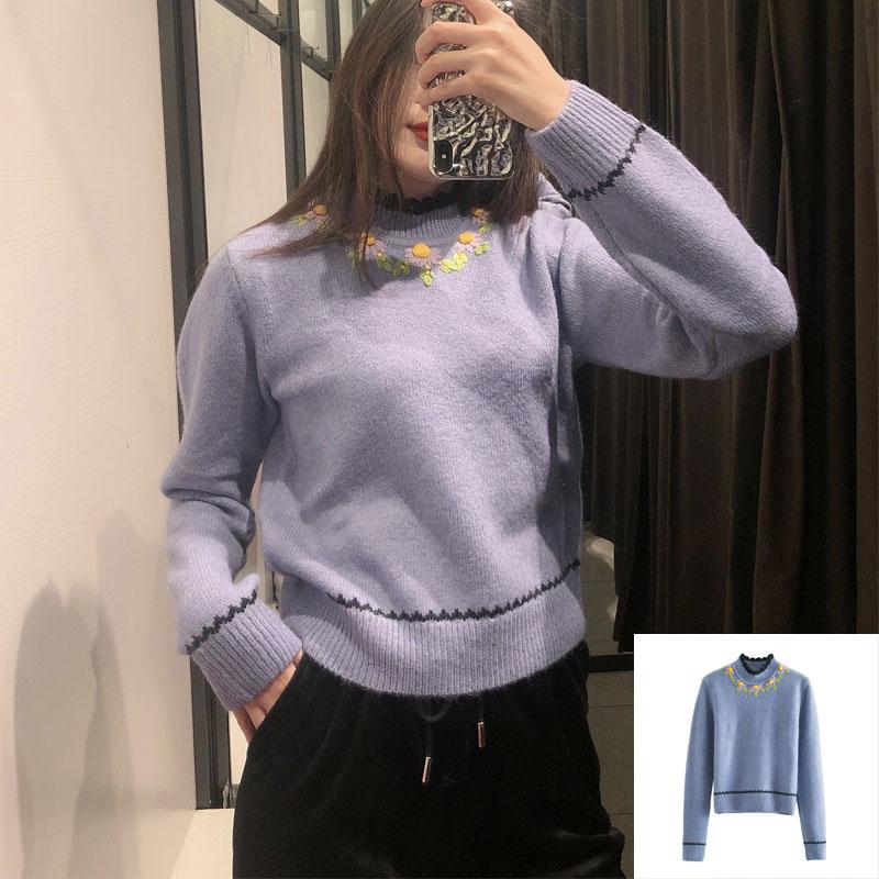 2021 new autumn and winter women' sweater embroidery printing trend design long-sleeved casual retro fashion knitted top, Lt2465
2021 new autumn and winter women' sweater embroidery printing trend design long-sleeved casual retro fashion knitted top, Lt2465