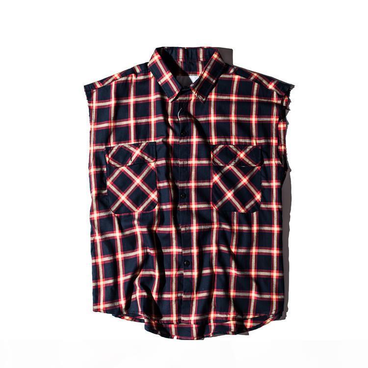 Wholesale- Plaid Shirts Men Sleeveless 2017 Streetwear Flannel Side Zipper Mens Shirt Hip Hop Shirts for Men Justin Bieber, White;black
Wholesale- Plaid Shirts Men Sleeveless 2017 Streetwear Flannel Side Zipper Mens Shirt Hip Hop Shirts for Men Justin Bieber, White;black