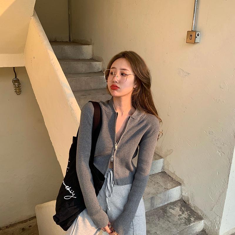 3 colors 2020 korean style thin zipper slim knitted sweaters cardigan womens long sleeve tops womens hoodies (R99917, Black
3 colors 2020 korean style thin zipper slim knitted sweaters cardigan womens long sleeve tops womens hoodies (R99917, Black