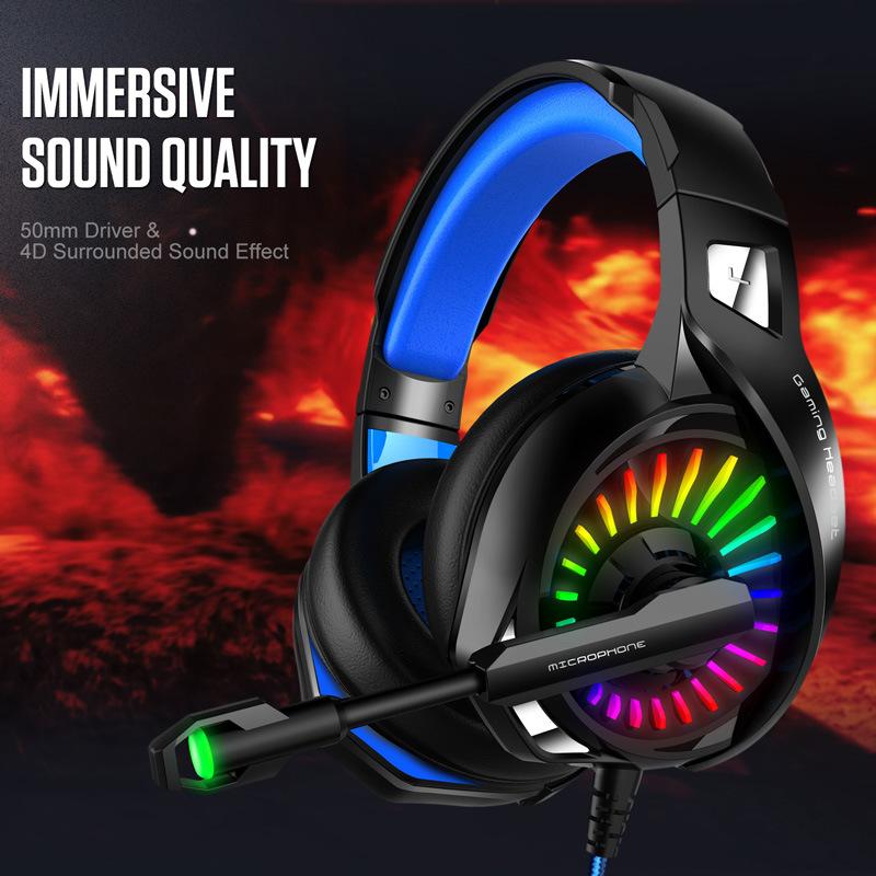 Head-mounted computer gaming gaming headset subwoofer illuminating 7.1 channel headset factory, Black
Head-mounted computer gaming gaming headset subwoofer illuminating 7.1 channel headset factory, Black